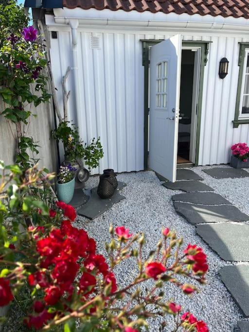 Idyllisk Lite Anneks Med Enestaende Uteplass Larvik Extérieur photo