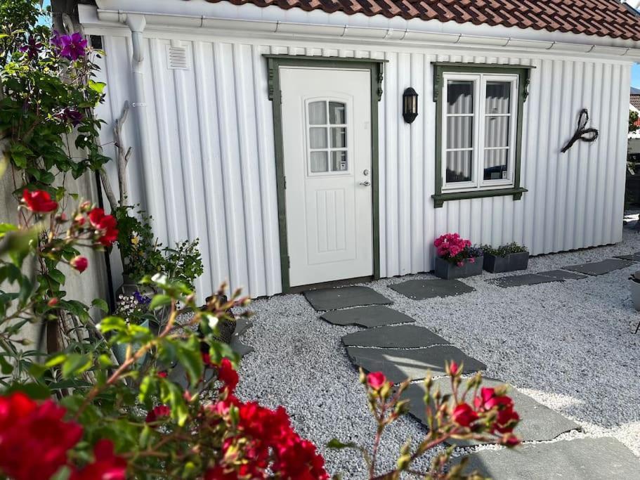 Idyllisk Lite Anneks Med Enestaende Uteplass Larvik Extérieur photo